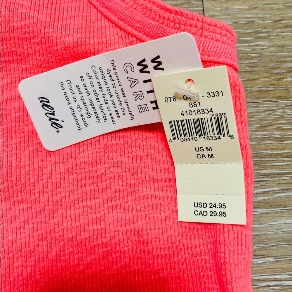 Aerie Bright Pink Tank Top - Picture 2 of 3